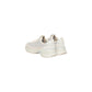 Beige Leather Chunky Sneakers
