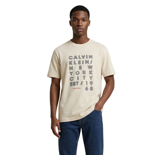 Beige Cotton T-Shirt