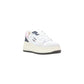 White Suede Leather Platform Sneakers