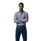 Blue Polyester Dress Shirt