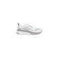 White Polyester Athletic Sneakers