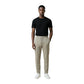Beige Polyester Casual Pants