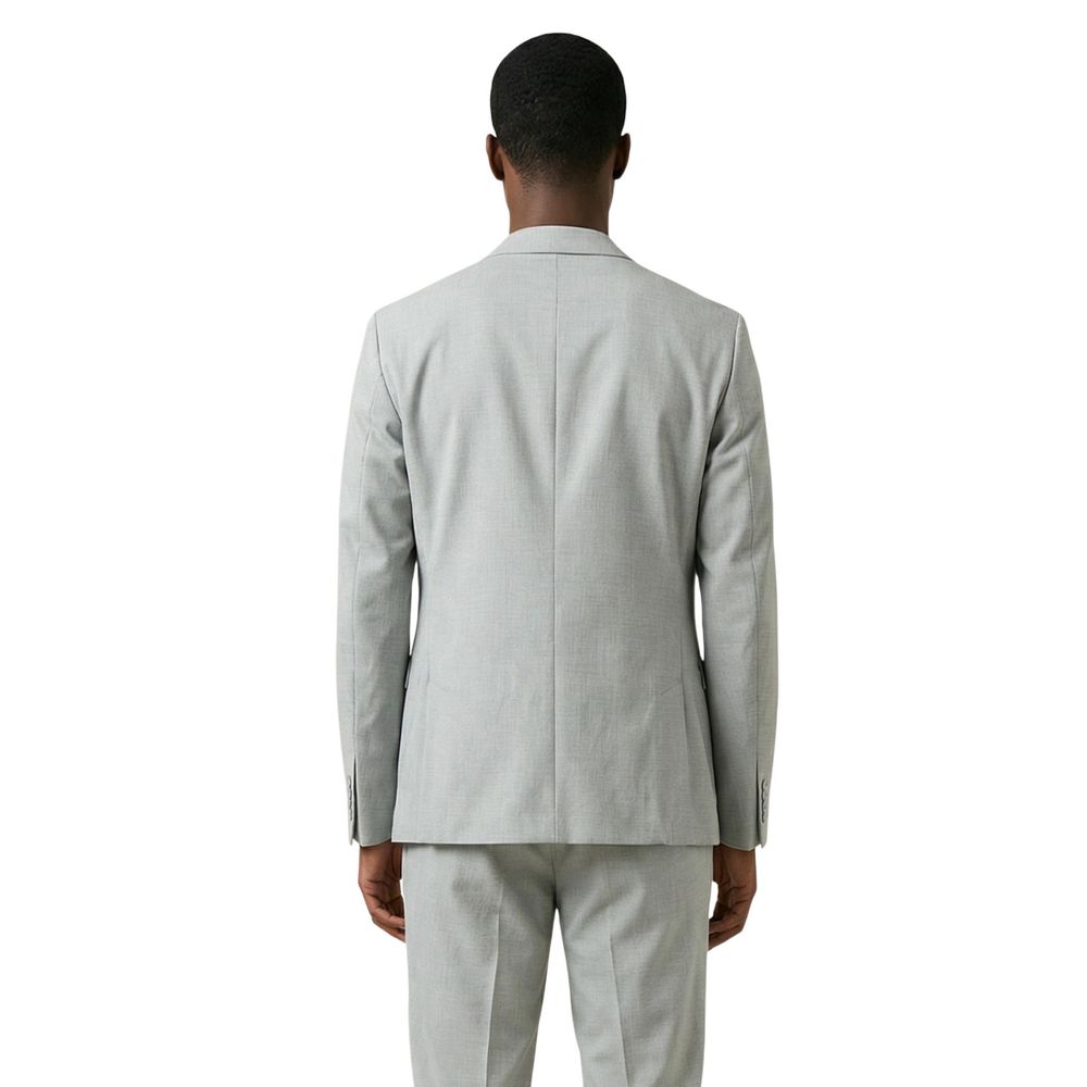 Bicolor Polyester Blazer