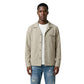 Beige Polyester Full-Length Jacket