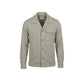 Beige Polyester Full-Length Jacket