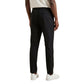 Black Cotton Casual Pants