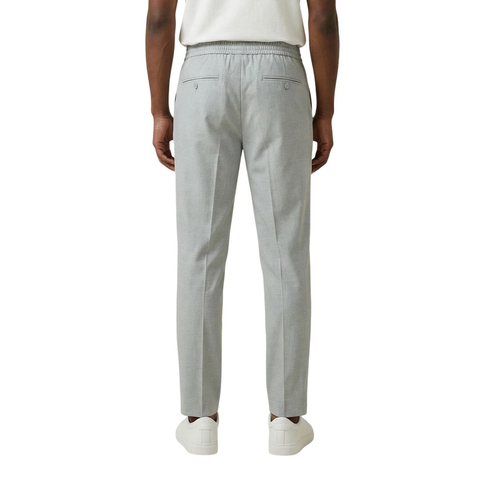 Bicolor Polyester Dress Pants