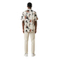 Beige Cotton Casual Pants