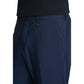 Blue Polyamide Dress Pants