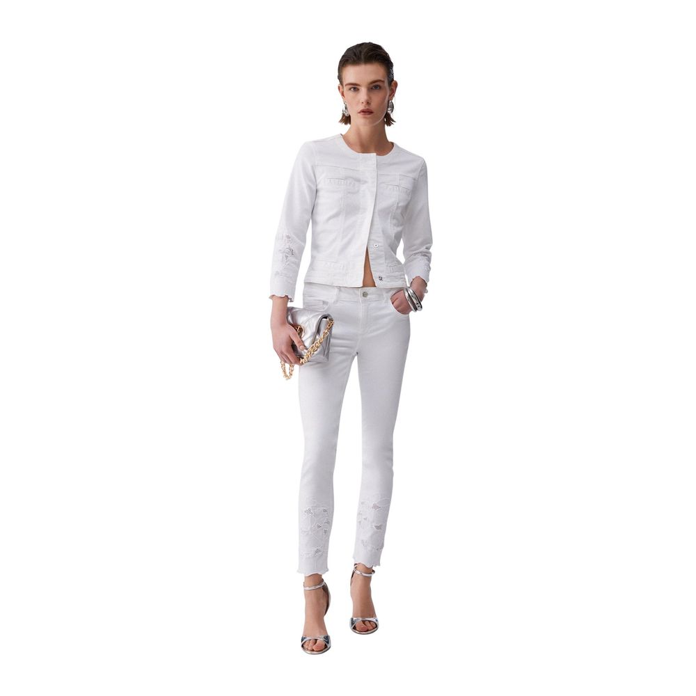 White Cotton Denim Jacket