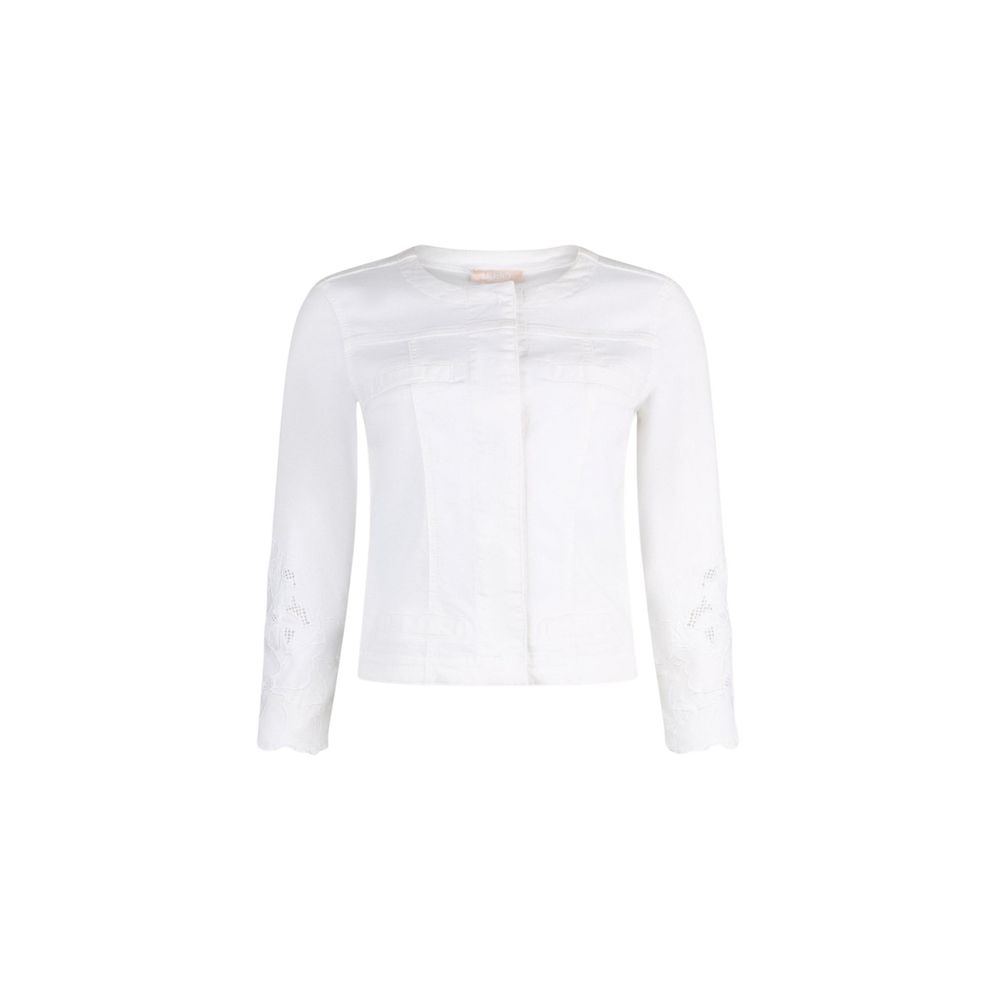 White Cotton Denim Jacket