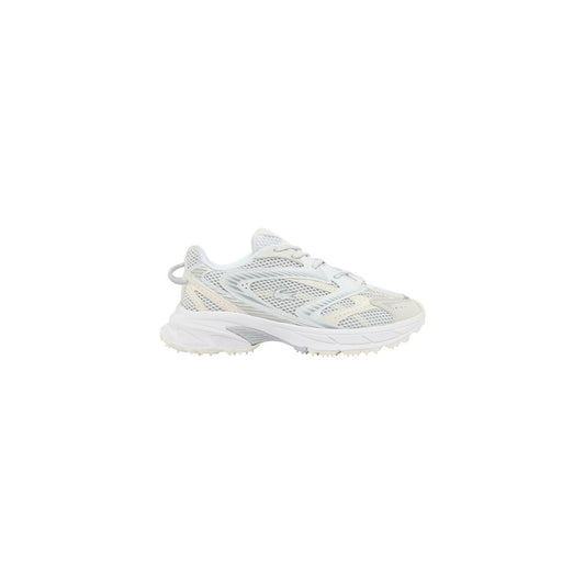 White Recycled Polyester Athletic Sneakers