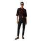Black Cotton Chino Pants