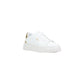 White Leather Low Top Sneakers