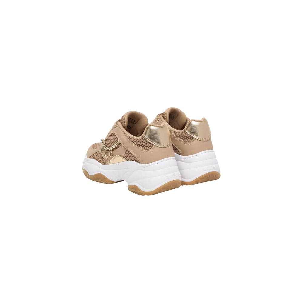 Beige Polyethylene Chunky Sneakers