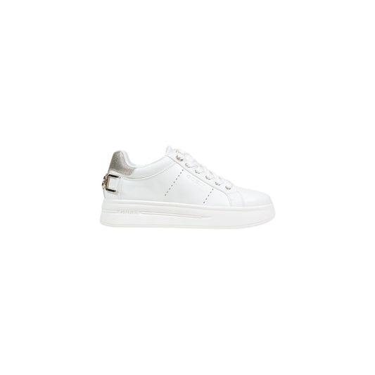 White Polyethylene Platform Sneakers