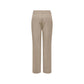Beige Viscose Casual Pants