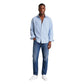 Blue Cotton Pattern Shirt