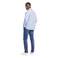 Blue Cotton Pattern Shirt