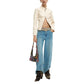 Beige Polyester Full-Length Jacket