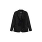 Gray Polyester Blazer