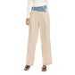 Beige Viscose Flared Pants