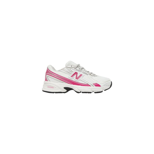 White Synthetic Athletic Sneakers