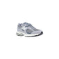 Gray Leather Athletic Sneakers
