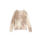 Beige Marabou Sweatshirt