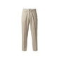 Beige Linen Casual Pants