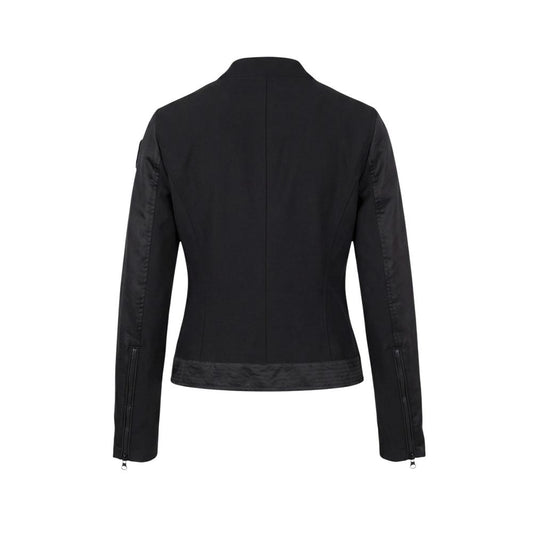 Black Polyamide Biker Jacket