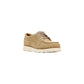 Beige Suede Leather Slip-On Loafers