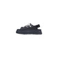 Black Polyethylene Flat Sandals