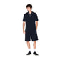 Blue Cotton Knee Length