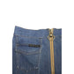 Blue Cotton Women Skirt
