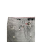 Grey Fabric Women Jeans