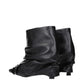 Black Leather Ankle Boots