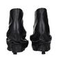 Black Leather Ankle Boots