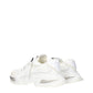 White Fabric Athletic Sneakers