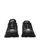 Black Fabric Athletic Sneakers