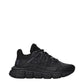 Black Fabric Athletic Sneakers