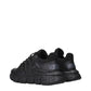 Black Fabric Athletic Sneakers
