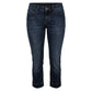 Blue Cotton Women Jeans