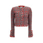 Red Cotton Full-Length Jacket