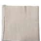 Men White Polyester Knitted Neck Warmer Scarf