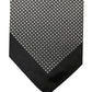 Black White Patterned Pocket Square Scarf