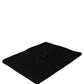 Black Cashmere Logo Plaque Neck Warmer Scarf
