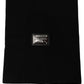 Black Cashmere Logo Plaque Neck Warmer Scarf