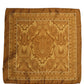 Brown Silk Damask Pocket Square Foulard Scarf