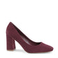 Bordeaux Fabric Platform Pumps